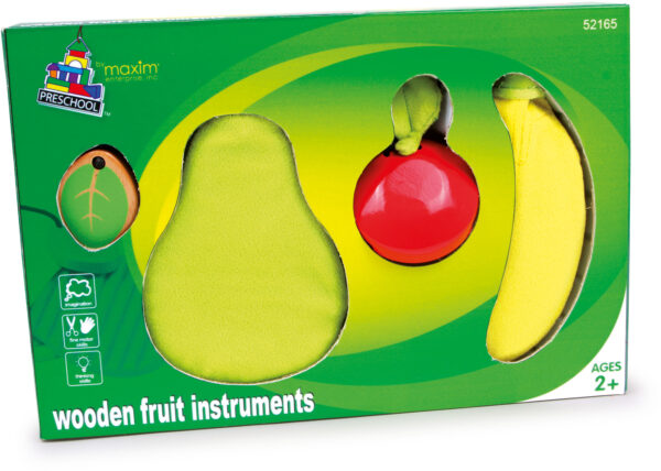 Muziekinstrumenten 'Houten fruit' - Afbeelding 3