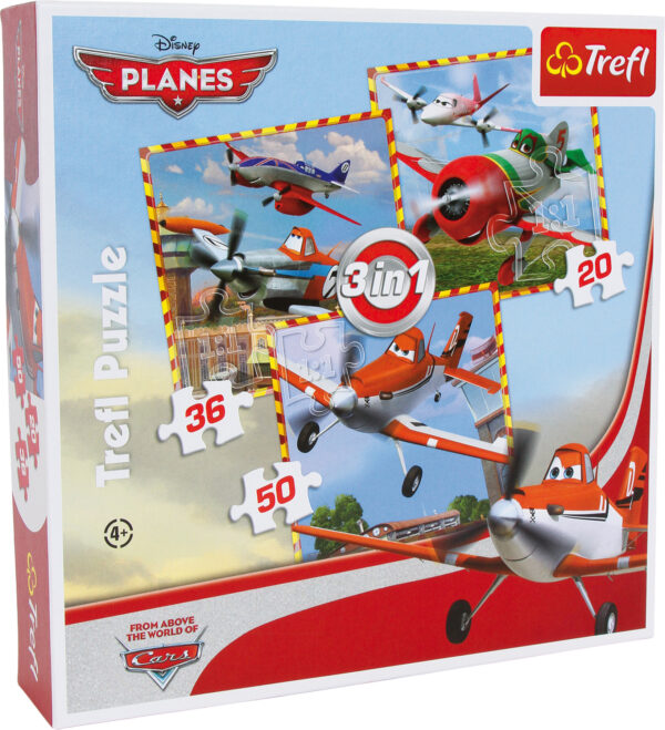 Planes Puzzel "3in1"