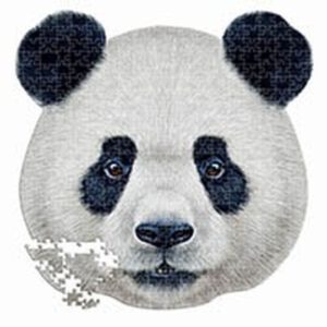 Pandakop - Vormpuzzel