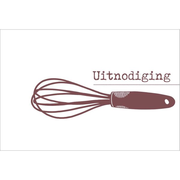 Uitnodigingskaartjes 5 stuks met enveloppe