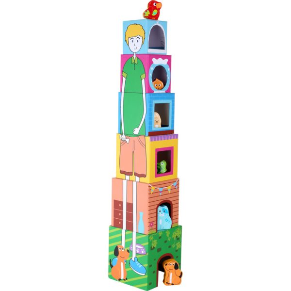 Houten kubussen stapelen (Dieren) - Afbeelding 2