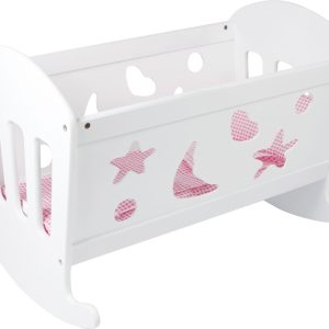 Houten poppenwieg