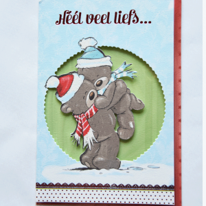 Kerstkaart Veel liefs