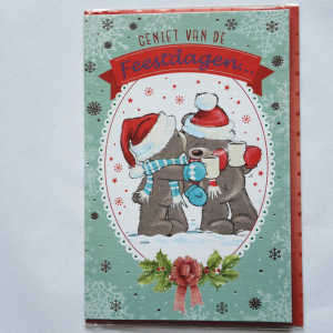 Kerstkaart: Geniet van de feestdagen