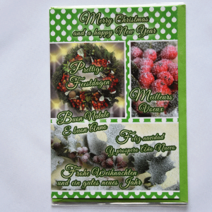 Merry Christmas & happy new year - Groen verschillende talen