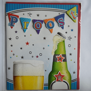 Grote kaart: Proost - op je verjaardag