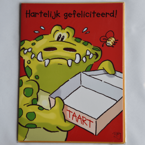 Grote kaart: Verjaardag taart