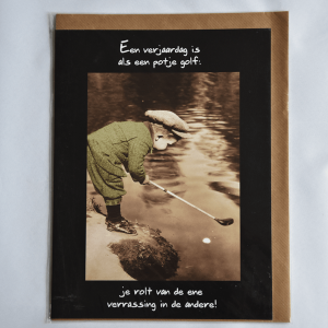 Grote kaart: Verjaardag - Potje golf
