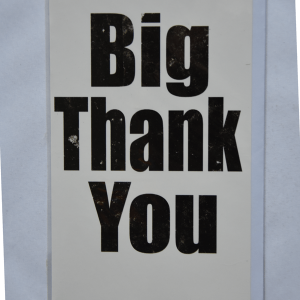 Big Thank You