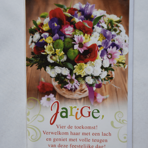 Jarige - bloemen gedicht