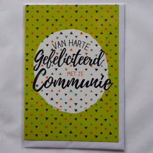 Van harte gefeliciteerd met je communie