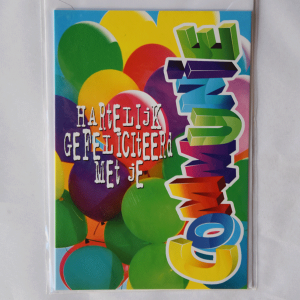 Hartelijk gefeliciteerd met je communie
